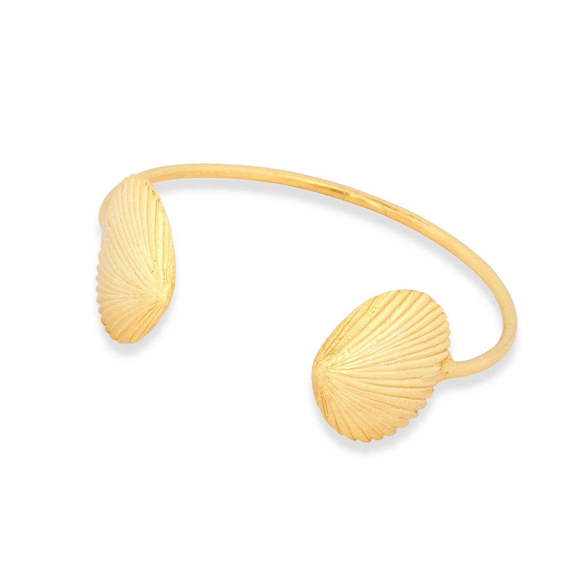 Ariel Gold Shell Bangle | Ashiana London