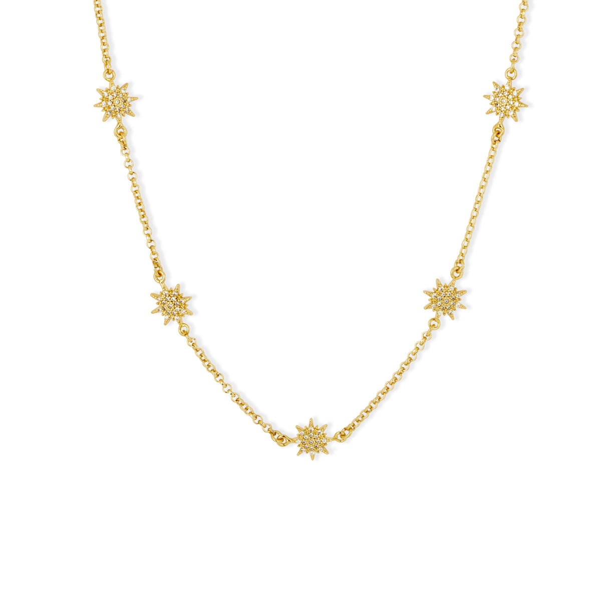 Gold Star Chain Necklace | Ashiana London